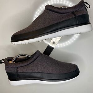 UGG Sneakers RIVIERA Pencil Lead Grey Stretch Knit Slip On Shoes  9,5 1017009